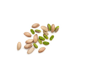 pistachio Bronte Siciliano isolated on white background