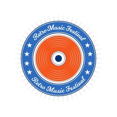 VINTAGE MUSIC EMBLEM