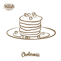 Cholermüs bread vector drawing
