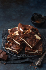 delicious cheesecake chocolate  brownies