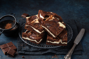 delicious cheesecake chocolate  brownies
