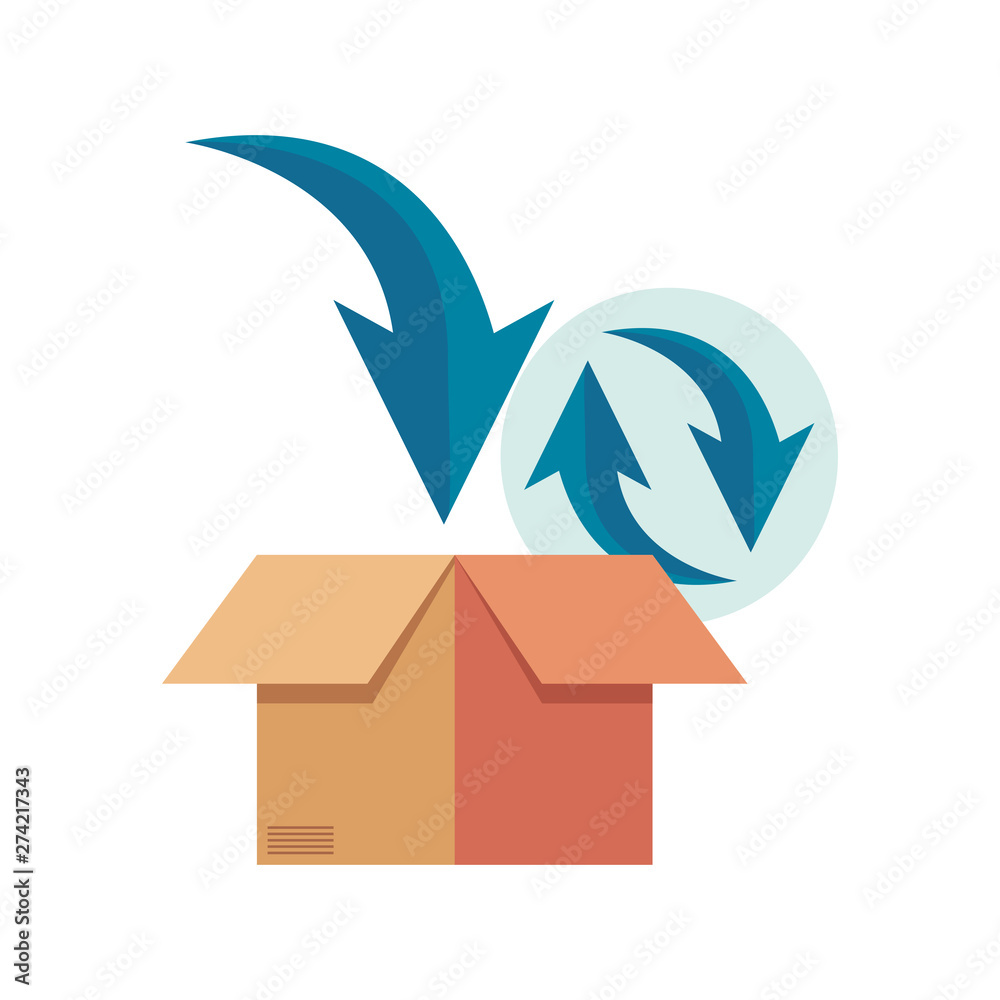 Wall mural fast delivery related icon vectorillustrate