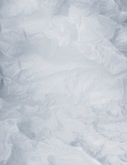 Crumpled white paper background