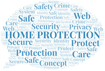 Home Protection word cloud. Wordcloud made with text only.