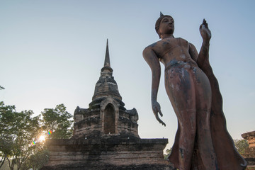 ASIA THAILAND SUKHOTHAI WAT SA SI TEMPLE