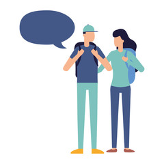 people talking bubble