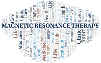 Magnetic Resonance Therapy word cloud. Wordcloud made with text only.