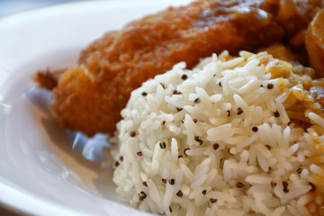 Quinoa mix white rice