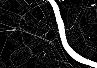 map of the city of Bonn, Germany