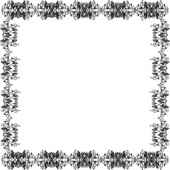 Vector illustration various pattern flower frame for shape of card