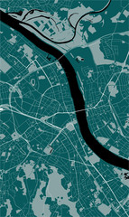 map of the city of Bonn, Germany