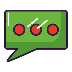 talk bubble on white background