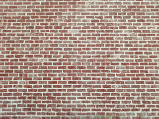 Brown red color brick wall texture, background
