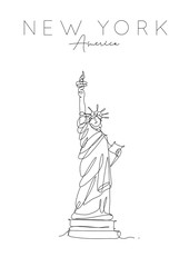 Poster new york statue of liberty © anna42f