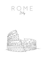 Poster Rome Colosseum