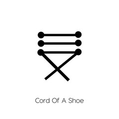 cord of shoe icon vector symbol