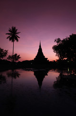 ASIA THAILAND SUKHOTHAI TEMPLE STUPA