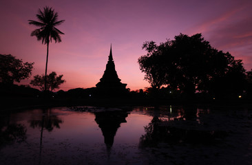 ASIA THAILAND SUKHOTHAI TEMPLE STUPA