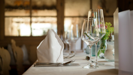 Elegant Table Setting for Dinner