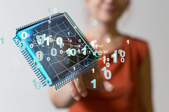 data code binary concept