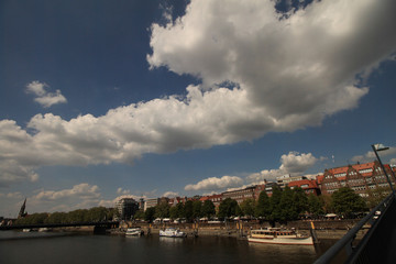 Bremen; Weserpromenade Schlachte