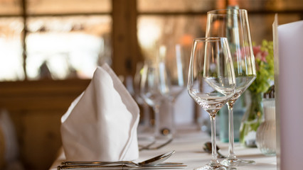 Elegant Table Setting for Dinner