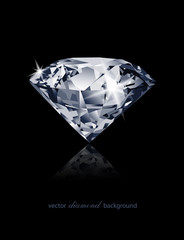 Luxury background with a vector diamond for modern design