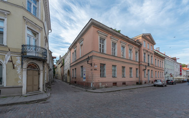 Obraz premium street in old town Tallinn Estonia