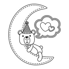 Baby shower icon set design