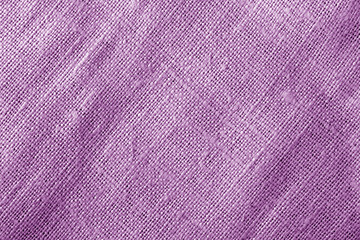 Sack cloth texture in purple color.