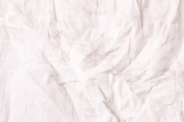 Old and Dirty white fabric texture Background. Real Photo.