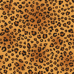 Leopard pattern design. vector seamless background