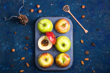 Baked apples as a healthy vegan sugar-free dessert
