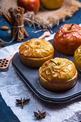 Baked apples as a healthy vegan sugar-free dessert