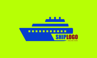 Ship logo  nautical sailing boat icon vector design 