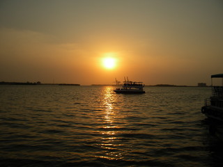 Sunset at marine Drive Cochin, Kerala