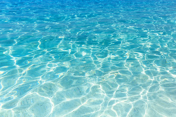 Shining blue water ripple background.