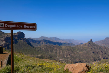 Degollada Becerra on Gran Canaria island (Canary Islands)
