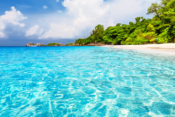 Beautiful beach and blue sky in Similan islands