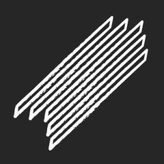 Spaghetti chalk icon