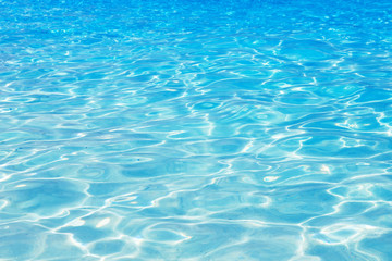 Fototapeta na wymiar Shining blue water ripple background.