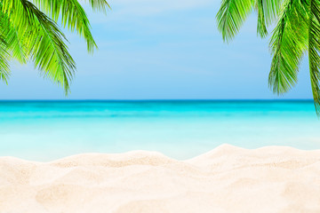 Obraz na płótnie Canvas View of nice tropical beach.