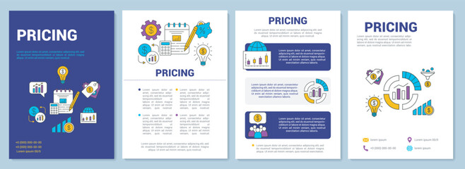 Pricing brochure template layout