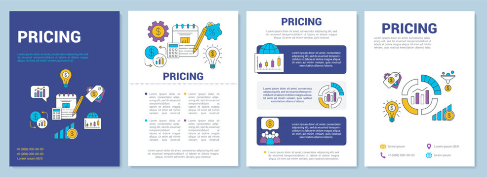 Pricing brochure template layout