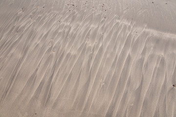 drawings and footprints in the sand