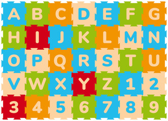 Foam Baby Kids Play Mat Alphabet And Numbers Puzzle