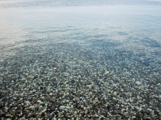 clear water pebbles landscape summer vacation structure