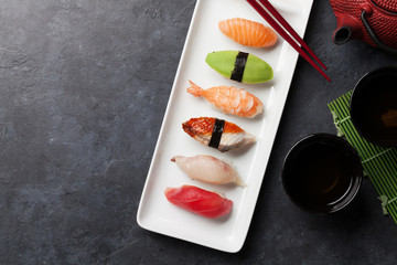 Japanese sushi set