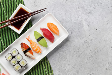 Japanese sushi set