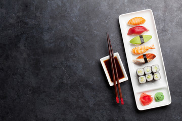 Japanese sushi set